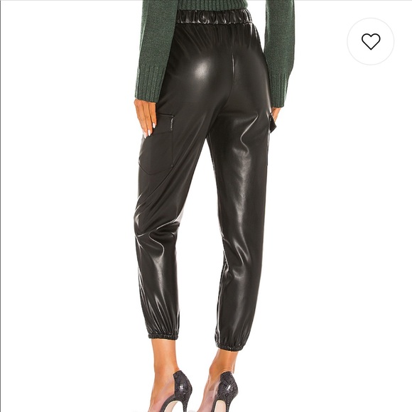 Revolve Lovers + Friends black leather pants - Picture 3 of 3